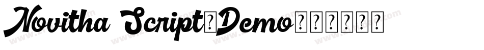 Novitha Script-Demo字体转换